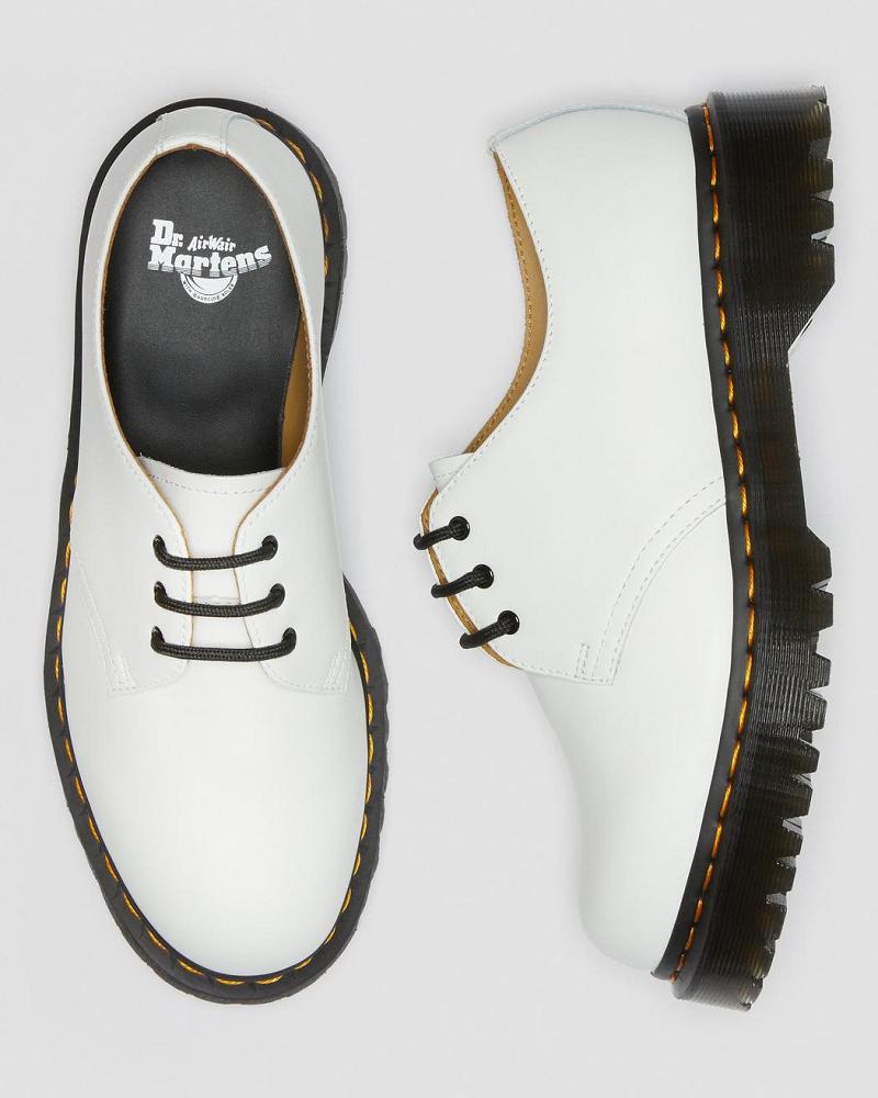 Men's Dr Martens 1461 Bex Smooth Leather Oxfords Shoes White | AU 586NWY